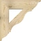 Ekena Millwork Funston Traditional Rough Sawn Bracket w/ Offset Brace, Douglas Fir, 8"W x 28"D x 28"H BKT0806X28X28FST01RDF - alternate 4